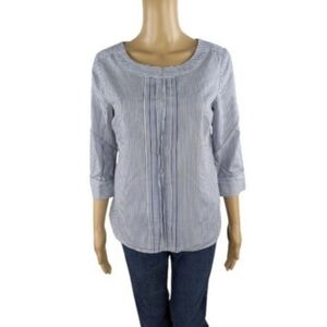 Vineyard Vines Poplin Stripe Pintuck Top 2